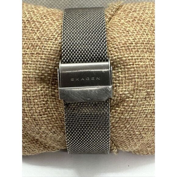 Skagen SKW6140 Men\'s Gray Mesh Straps Analog Dial Quartz Genuine Watch AEA136 main image 11